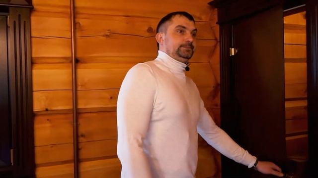 Обзор деревянной бани из лафета по проекту «Коноба»