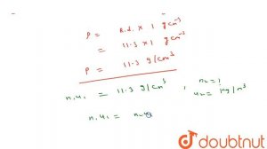 The relative density of lead is 11.3. its density  `= ….. g cm^(-3) = …….kg m^(-3)`. Fill in the