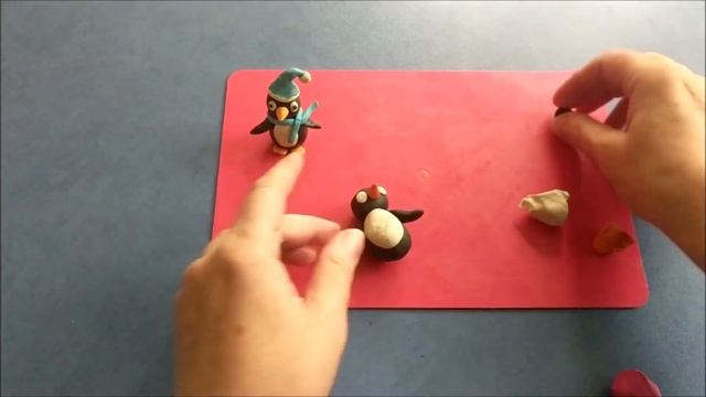 Как слепить пингвина из пластилина | How to make a plasticine penguin смотреть онлайн