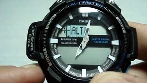 Casio SGW-450H-1AER настройка часов