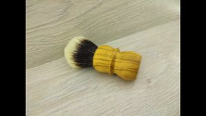 Делаю помазок для бритья из оливы / Making olive shaving brush