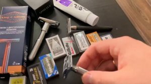 Вкб, набор двухсторонних лезвий для безопасного станка, gillette king c, qshave