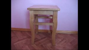 Деревянная табуретка стиль Кабриоль