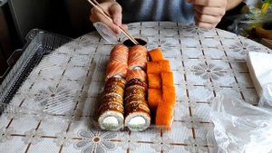 Обзор на доставку Вкусные суши