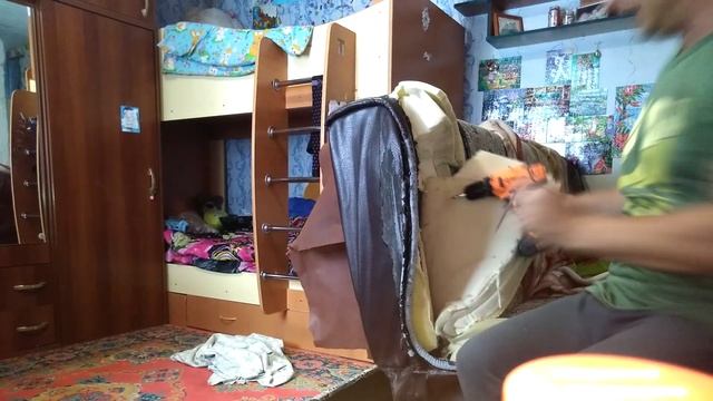 Реставрация дивана своими руками смотреть онлайн