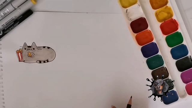 Как нарисовать кота. Кот Пушин. Рисование для детей. #таксакляксарисуем #рисованиедлядетей #paintin смотреть онлайн