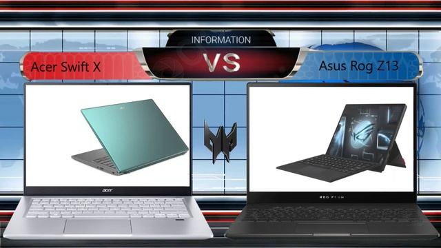 Acer Swift X vs Asus Rog Z13 Laptop Comparison Specification Challenge 2022 смотреть онлайн