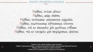 ● Акафист ПРЕСВЯТОЙ БОГОРОДИЦЕ. Часть 3.