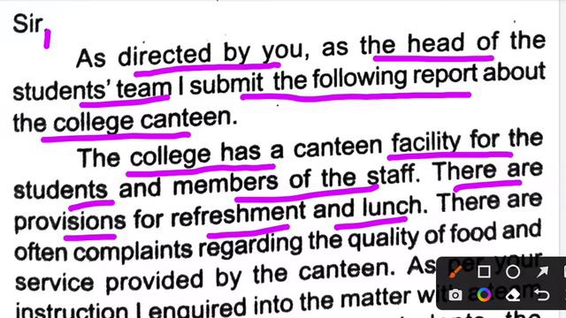 The poor Canteen Food (Report writing) 10th/+2Arts/Sc #trkeducationclass #english #chse #report смотреть онлайн