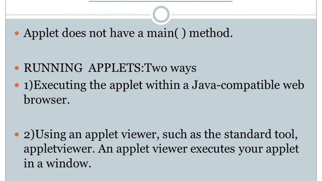 CS 206 OODP Module 5 Part1 APPLET 1 смотреть онлайн