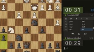 Противник сразу выводит ферзя и хочет поставить мат (Быстрые шахматы)