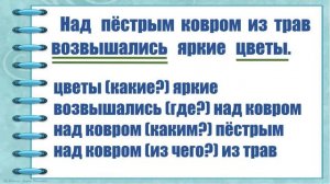 Образец синтаксического разбора предложения 3 класс 3 четверть