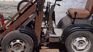 Мини погрузчик с самодельным реверсом на низкой раме. Часть 3.