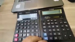 Сравнение калькуляторы SITIZEN SDC - 888T и CASIO GR -12