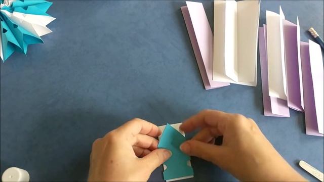 Объемная снежинка оригами из бумаги | Origami paper snowflake | Christmas craft |スノーフレーク折り紙