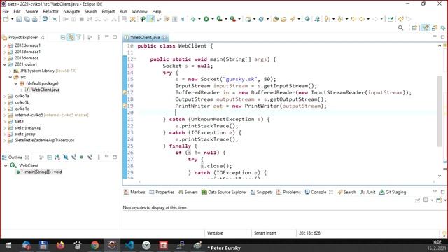 PSIN - cvičenie 1 - Http klient a TCP chat смотреть онлайн