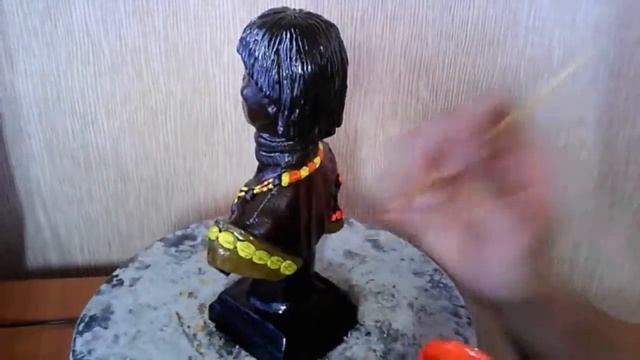 Бюст Бюстик Африканская девушка покраска смотреть онлайн