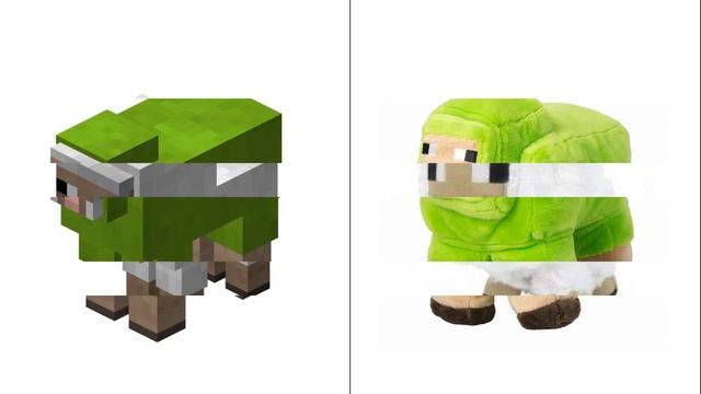 Мягкие игрушки Майнкрафт Minecraft vs Real life