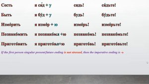Повелительное наклонение (Imperative)