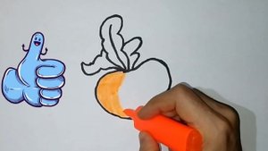 How to draw a turnip for children /Как нарисовать репку детям /Bolalar uchun sholgam rasm chizish