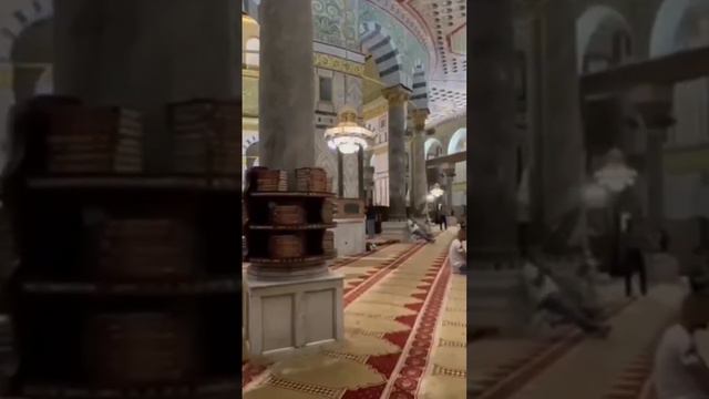 Inside Beutifull Dome of the Rock #alquds #aqsa #domeoftherock #masjid #jerusalem #islam #alquds