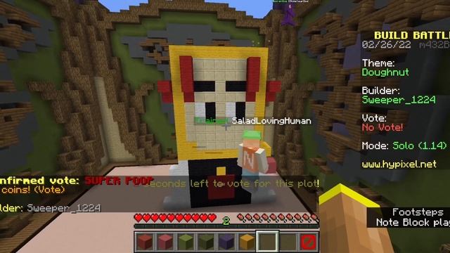 Minecraft Bedrock player tries Java Build Battle смотреть онлайн