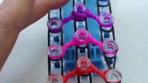 Толстый браслет из резинок RAINBOW LOOM BANDS резинки радужки