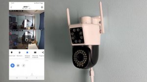 Подключение и осмотр меню 4G камеры 2x2Мп Ps-Link PS-GBC20 2 объектива поворотная