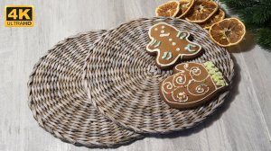 Плетем сервировочную тарелку (салфетку).