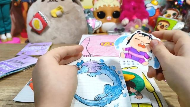 РАЙЯ и ПОСЛЕДНИЙ ДРАКОН! Бумажные сюрпризы! Начивки Пятерочка вся коллекция своими руками Nyuta Pla