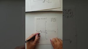 Построение проекций точки А в 1-м октанте