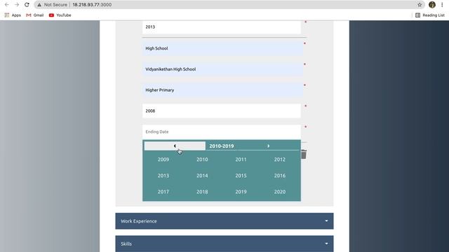 Resume generator application using React | HTML | CSS | Javascript смотреть онлайн