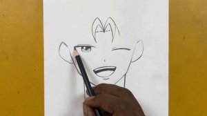 Easy anime sketch | How to draw handsome boy step-by-step