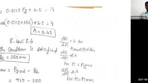 Solved Example Problem 4 - Economic Load Dispatch by Lambda Iteration Method