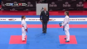 (1/3) Karate Croatia vs France. Final Female Team Kumite. WKF World Karate Championships 2012