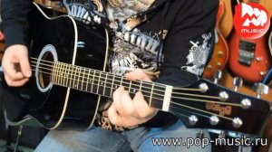 Гитара электроакустическая STAGG SW201-BK VT
