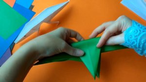 Оригами крокодил.Как легко сделать оригами крокодила.