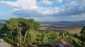 Тоскана, панорама города Пьенца (Pienza, Italia). Италия.