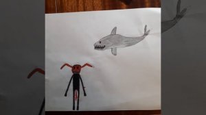 Рисуем Акула-Самолёт пожиратель и Смешной Страх?.(Тревор)