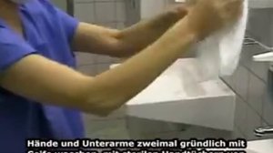 Обработка рук хирурга #МЕД