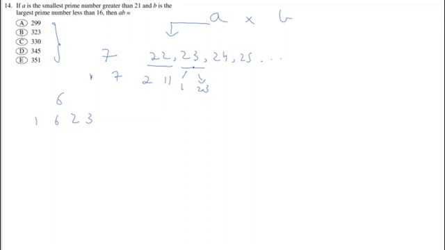 GRE Quantitative Reasoning Section: Solutions to ETS’ Official Practice Test 1 [Q14, Part 16/27]