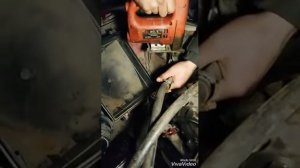 Промывка печки на Мерседесе 111 двигателе