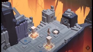 Lara Croft Go прохождение огненная пещера 10-11