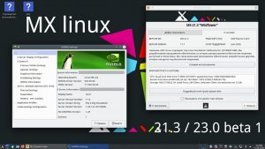 MX linux 21.3 и MX linux 23.0 beta 1 - интересный, одомашненный дебиан