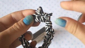 Браслет из шнурка своими руками