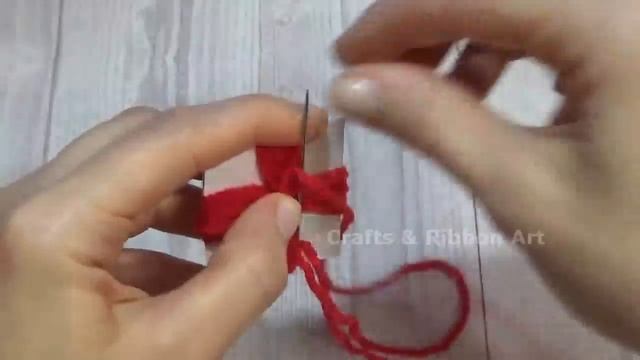 Amazing Woolen Flower Ideas With Paper - Super Easy Flower Making - Hand Embroidery Easy Trick