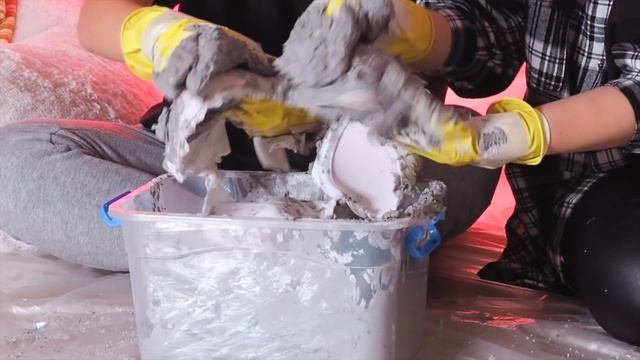 Поделки из ЦЕМЕНТА с Катей Клэп. Крутые самоделки из цемента. смотреть онлайн