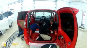 Шумоизоляция багажника Toyota Funcargo. Уровень Комфорт. АвтоШум.