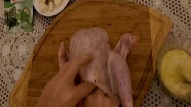 КУРИЦА запеченная с лимоном и французскими травами