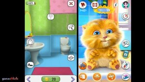 My Talking cat Ginger vs My Talking Panda MO - Virtual Pet - new episode